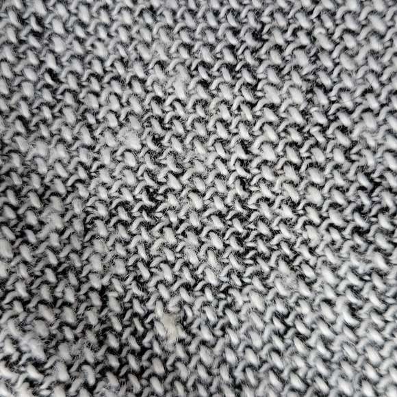 Y2K Vintage Strapless Tube Knit Wool Gray Mini Bare Shoulder Dress Bow Front Tie - Picture 11 of 11